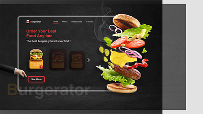 Fast Food Restaurant burgers fast food landing page menu restaurant