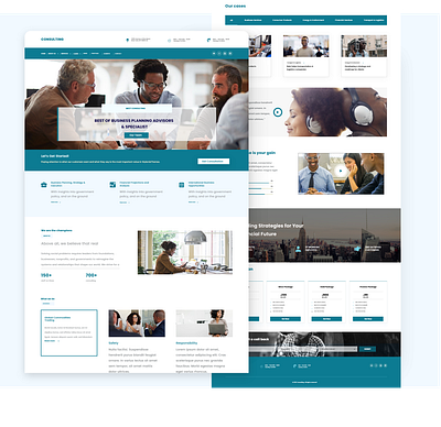 Business Consultancy Landing page consultancy landing page online consultancy ui ux