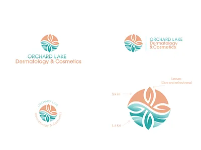 Orchard Lake Dermatology Cosmetics1 clever cosmetics creative dermatology leaf logo moosartist mosaabosweilem تصميم شعارات لوجو مصمم شعارات موسى ابو سويلم موسى ابوسويلم