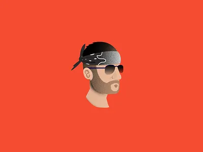 Tony Corleone - LeanBois 2d bandana corleone design flat graphic design gtarp illustrator leanbois minimal portrait red texture tony twitch vector vector illustration vectors