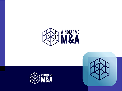 Windfarms Logo branding design electricity graphic design illustration logo vector windfarms