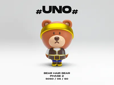 C4D UNO bear c4d