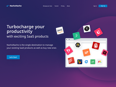 NachoNacho design landingpage ui webdesign website