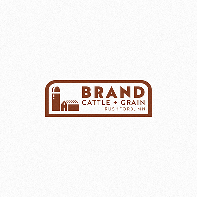 BRAND CATTLE + GRAIN LOGO badge barn brand brand design brand identity branding cattle design farm farm logo grain illustration lockup logo logo design logo designer logodesign patch silo typography