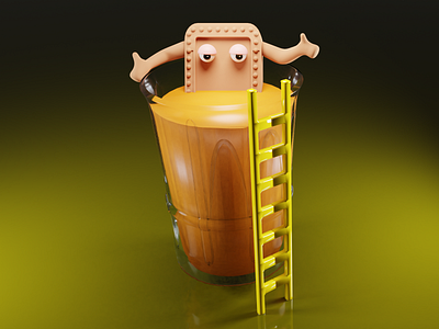 Chai Biscuit 3d art art blender3d blender3dart design digital illustration flat graphic design illustration illustrator minimal vector