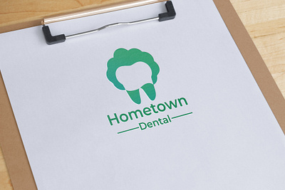 Dental Hometown logo design branding cliniclogo creative design creative logo dental care dental logo homecarelogo illustration illustrator minimal minimalist logo modern logo