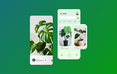 UI Scanner Plant App (Iphone 11) app monstera plant scanner ui