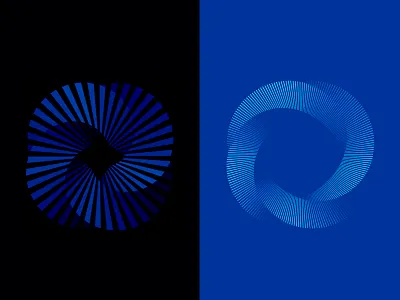 mobius twisting branding curves depth geometric geometry lines logo logodesign mobius modern symbol