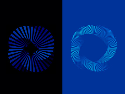 mobius twisting branding curves depth geometric geometry lines logo logodesign mobius modern symbol