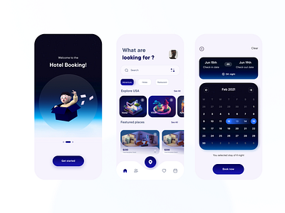 Hotel boking mobile app exploration app app project booking creative dribbble dribbble best shot exploration home hotel ios mobile app design popular product trandy 2021 travel ui uiux