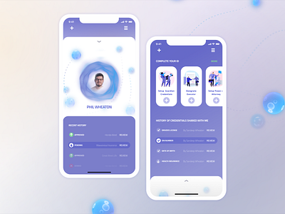 Digital ID Wallet id identity design mobile mockup sketch