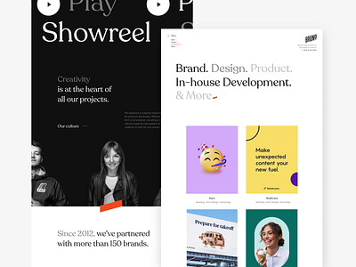 Bruno Home Page agenceme branding bruno design desktop landing popular typography ui ux webdesign website