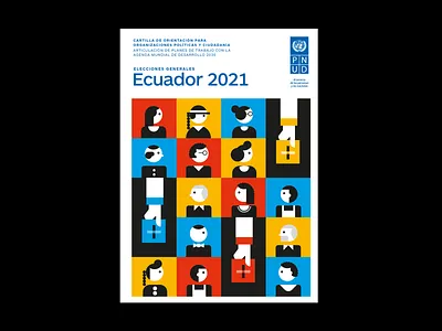 UNDP Ecuador cover design book democracy ecuador editorial elections geometry icon illustration layout quito