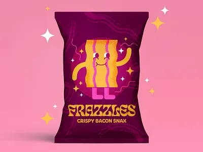 Frazzles crisps art branding character design chips crisps design graphic design illustration illustrator packaging photoshop shapes typography vector