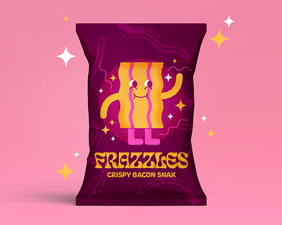 Frazzles crisps art branding character design chips crisps design graphic design illustration illustrator packaging photoshop shapes typography vector