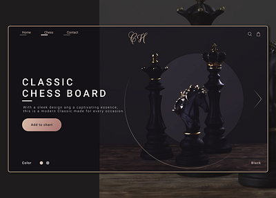 Chess concept app app design blackui branding chess chessboard design figma flat illustration minimal ui web