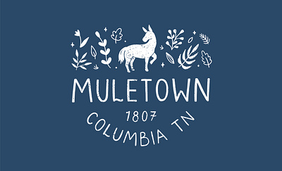 Muletown, Tennessee art branding branding concept design graphic design illustration procreate art sticker tourism tshirtdesign