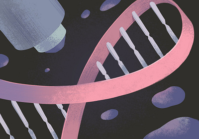 Genetic mutation adobe photoshop editorial illustration illustration