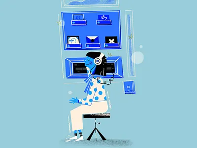 Music colorfull digitalart drawing editorial editorial illustration flat girl character illustration music music art places procreate art soul vector vinyl record