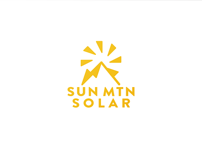 Sun Mountain Solar Logo branding logo vector