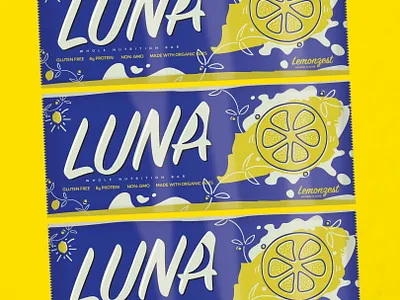 LUNA Lemonzest Package Redesign branding candy design graphic design illustration logo typography vector
