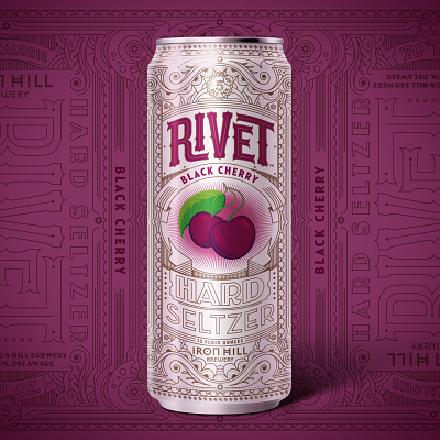 Rivet Hard Seltzer, Ironhill Brewery beer design beverage design can design hard seltzer liquor design rivet