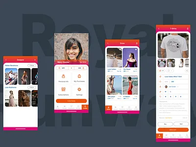 royalrunway android apple google icons ios iphone profile ui user interface ux