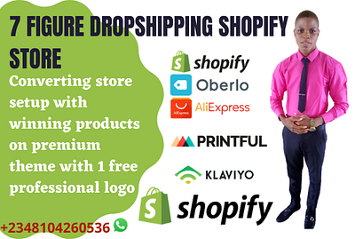 I will build your professional dropshipping shopify store dropshipping store shopify shopify dropshipping shopify store shopify website