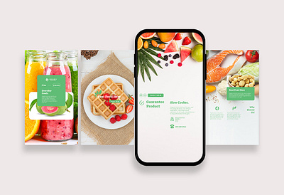 Fresh Food Beverage Instagram Posts & Stories blog blogger branding design food fresh instagram banner instagram post instagram posts instagram story template intagram stories modern post posts social media social media pack social media template stories story template