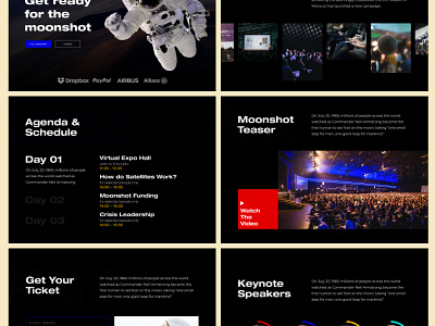 LandOnMoon animation app black dark ui design event helvetica minimal mobile app design mobile ui moon moonlight rgb ui ux web webdesign