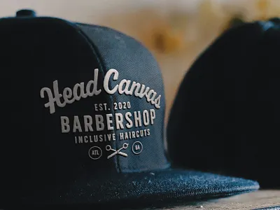 Head Canvas Barbershop Hats barber barbershop black brand brand design brand identity branding canvas hats head lgbtqa logo merch merchandise shop swag