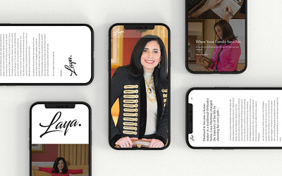 Laya Martinez Mobile Site branding brandingidentity design jillstclaircreative marketingdigital mobiledesign moderndesign phillydesign simple ui user interface userfriendlydesign userinterface ux web design wordsforbusiness