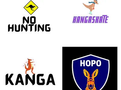 Day 19 of #dailylogochallenge canva dailylogochallenge day19 design kangaroo logo logodesign