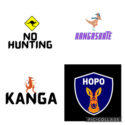 Day 19 of #dailylogochallenge canva dailylogochallenge day19 design kangaroo logo logodesign