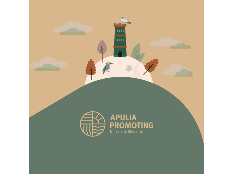 Apulia Promoting Us branding branding concept branding design design gadget identity identity branding illustration minimal social turism turismo