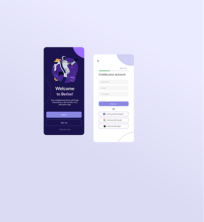 Login page for educational app figma login screen mobile ui welcome page