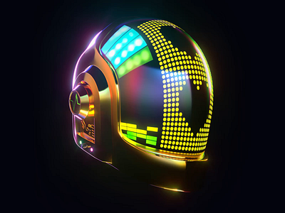 Daft Punk Tribute (2/2) 3d animation c4d daftpunk loop neon octane tribute