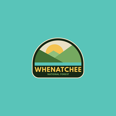 Wenatchee National Forest Logo branding design illustrator logo logo design mascot logo vector