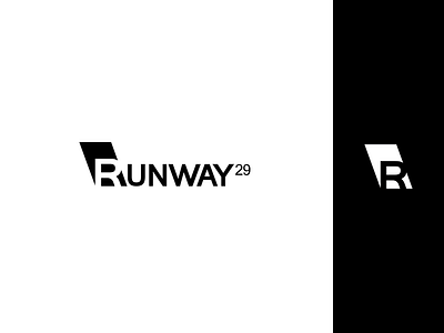 Runway29 - aviation store aesthetic airplane airplanes aviation blackandwhite design dribbble flat icon illustration ilustration logo logotype r logo runway shop simple store vector