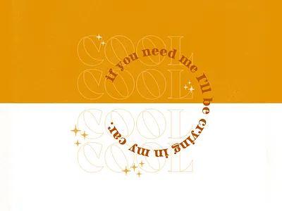 Crying In My Car adobe adobe illustrator adobe illustrator cc art print bely bely type design illustartor procreate procreate art procreate brushes procreateapp type type art type daily type design type print typography