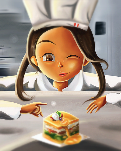 CHEF concept art cooking digital art illustration art