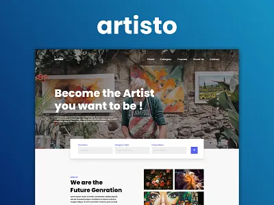 artisto artist colorful concept design designer easy graphics illustration trending ui ui ux ui design uidesign uiux ux web website website concept website design