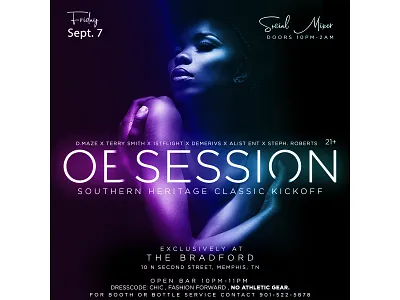 Obession Southern Heritage Classic Flyer art branding clean design flyer graphic design typography