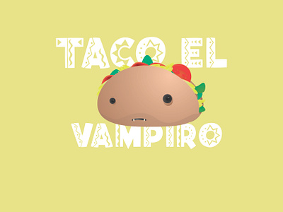 Taco El Vampiro design flat graphic design illustration illustrator logo minimal vector web