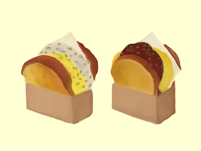 Toast Illustrations design design art food illustration icon illustration illustration art photoshop toast