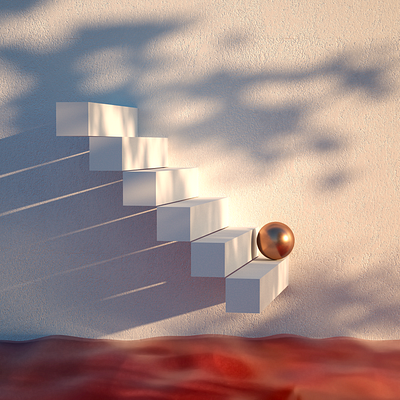 I know that sound 3d art 3d illustration c4d cinema4d design francisco cortes illustration octanerender poetry red water water