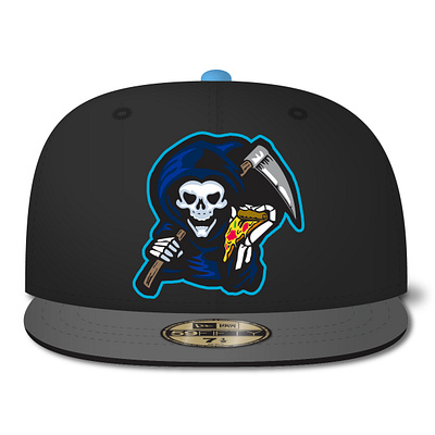 Marghe-reaper Hat grim reaper hat pizza skull vector