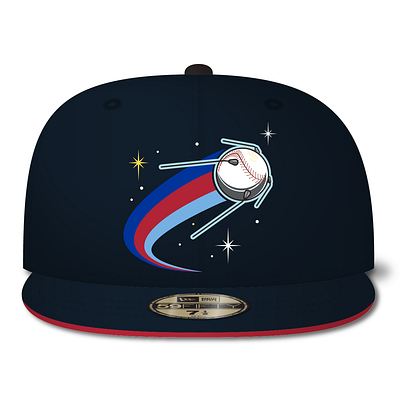 Sputnik Hat baseball hat satellite space sputnik thicklines vector