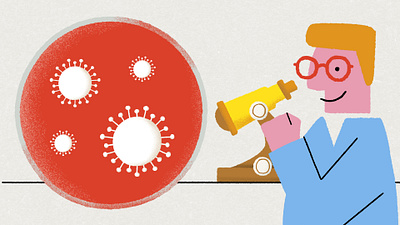 Scientist experiment microscope research science scientist treatment virus