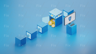 Blockchain Tech (3D Illustration) 3d 3d illustration icon illustration illustrations illustrator ui ui ux ui design uidesign uiux ux ux ui uxui